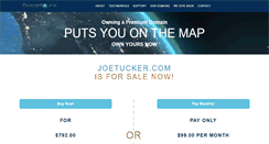 Desktop Screenshot of joetucker.com