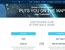 Tablet Screenshot of joetucker.com
